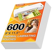 CAREGY 600 Pack Laminating Sheets,Thermal Laminating Pouches, 3 Mil, 9 x 11.5 Inches Lamination Sheet Paper for Laminator, Round Corner Letter Size