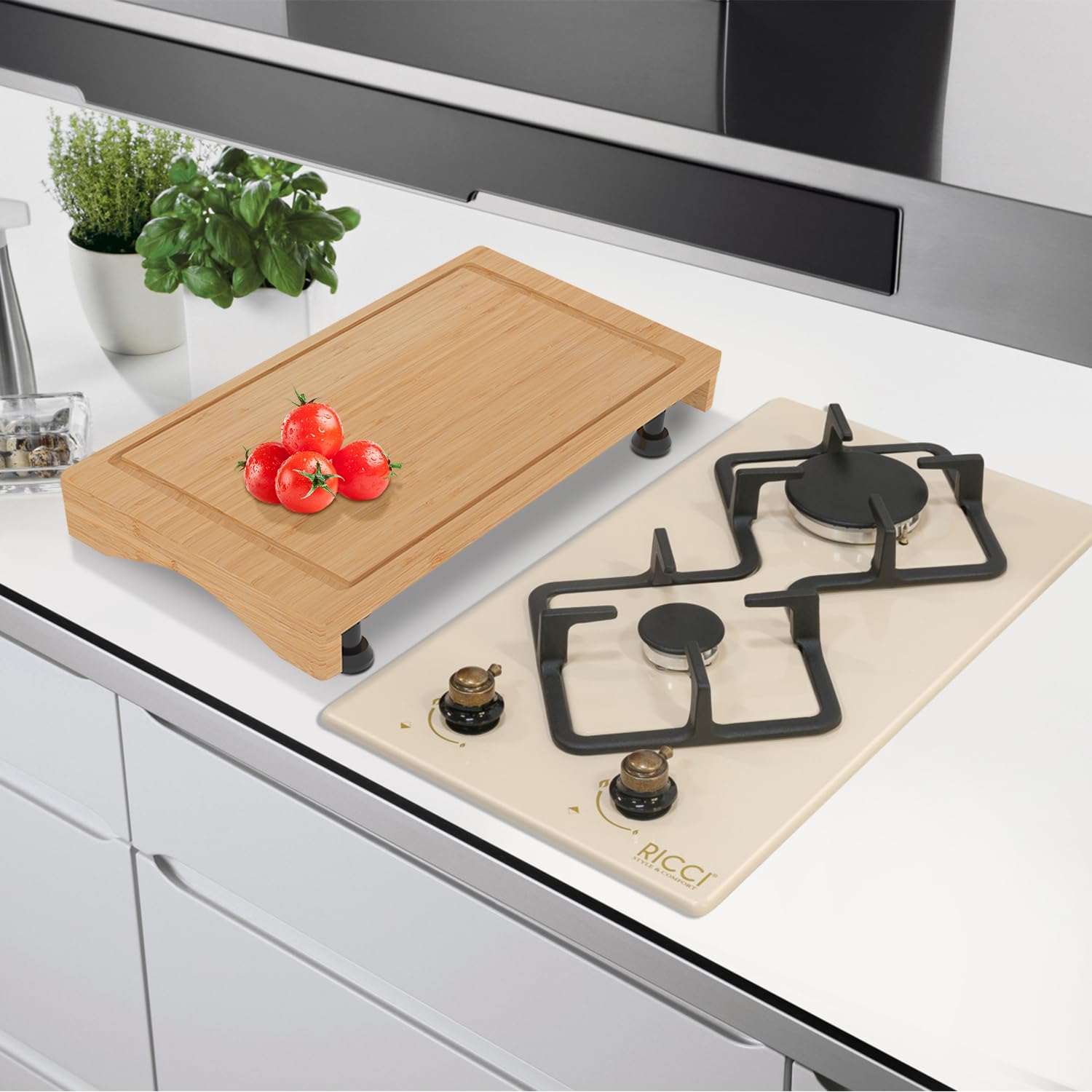 Buy RV Gas Stove Top Cover - 29.5L x 11.41W Stovetop Cutting Board with  Legs,Countertop Bamboo Work Surface with Lip, Camper Stove Cover, Kitchen  Sink Cover, Chopping Board Wood