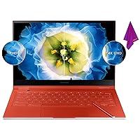 Galaxy Chromebook Touchscreen Laptop Tablet 360 Convertible| 13.3 4K Display AMOLED| Intel i5-10210U| Wi-Fi6| USB C| Google Chrome| Long Battery Life| Cloth (Red)