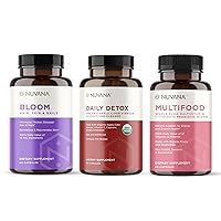 Bloom: Beauty Booster for Hair, Skin, and Nails 60 Vegan Capsules & Advanced Detox Apple Cider Vinegar - 90 Vegan Capsules & Multivitamin for Women - 60 Vegan Capsules