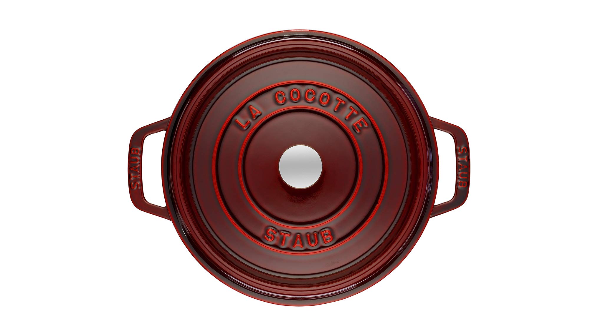 Staub Cast Iron 7-qt Round Cocotte - Grenadine, Made in France