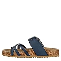 Women's Sami - Casual Faux Cork Footbed Comfort Slip On Sandals