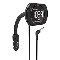 Scosche FMTD13 TUNEIT Universal FM Stereo Transmitter with 3.5mm AUX Cable, Black