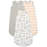 Amazon Essentials Unisex Babies' Microfleece Sleep Sack, Pack of 3