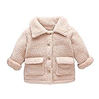 Girls Winter Coats Big Girls Kids Coat Winter Jacket Girls Boys Fleece Toddler Outwear Girl Button up Coat