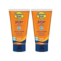Sport Ultra Sunscreen Lotion SPF 30, Travel Size 3oz Twin Pack, Sweat & Water Resistant Sunblock for Active Lifestyle