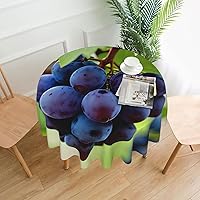 Grape Printed Tablecloth,Waterproof Tablecloth,Suitable for Indoor and Outdoor,Restaurant and Party