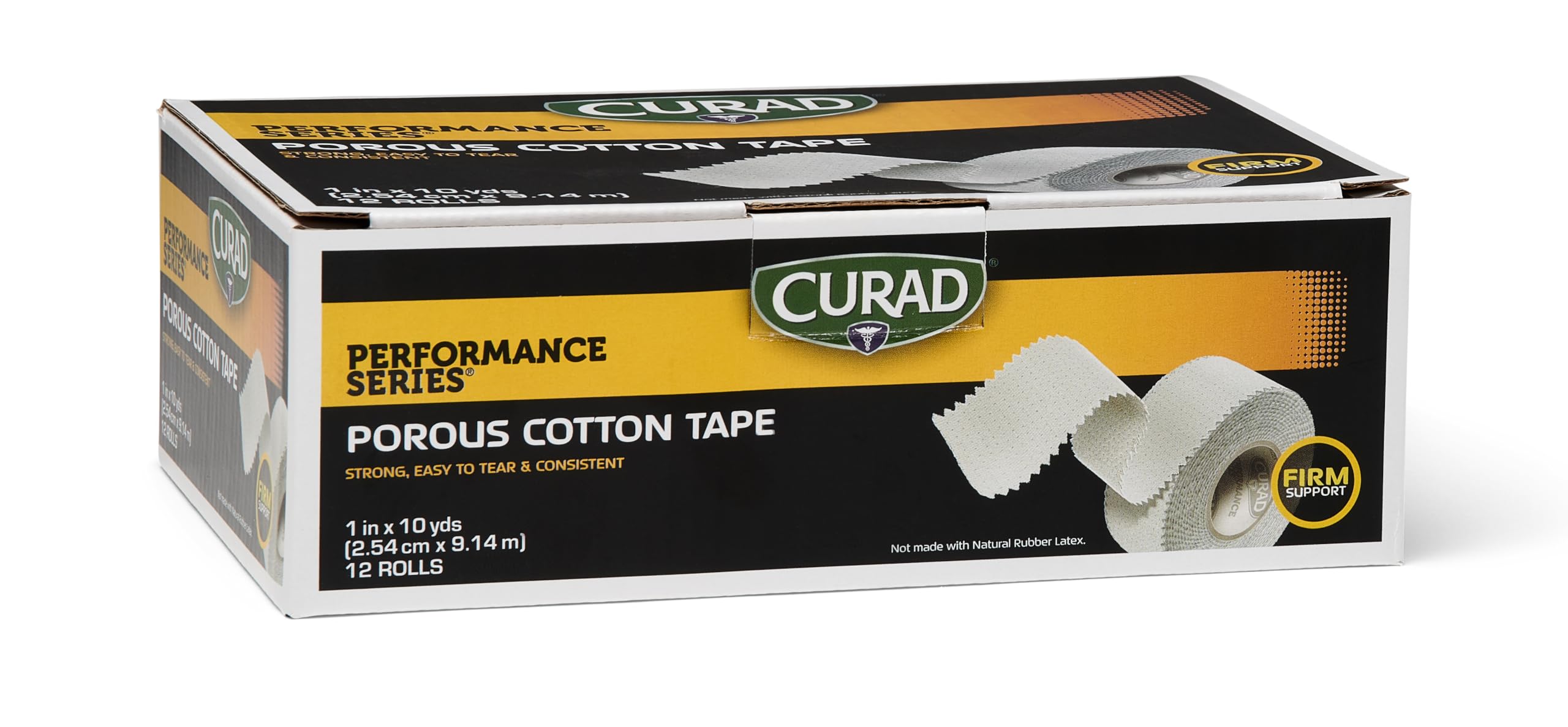 Curad Performance Series Premium Porous Cotton Tape, 1