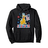 Pluto - July 4th Patriotic Flag Freedom With Stars Pullover Hoodie