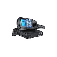 Uniden CMX760 Bearcat Off Road Series Compact Mobile CB Radio, 40-Channel Operation, Ultra-Compact for Easy Mounting, Large 7-Color Backlit LCD Display on Mic with Built-in Speaker Mic, Black