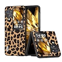 Phone Case Case Compatible with OPPO Find N3 Flip,Leopard Spots Slim Thin Hard PC Shock Absorption Full Protective Rugged Cove Compatible with Find N3 Flip (Color : Yellow)