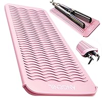ANGENIL Heat Resistant Silicone Mat Pouch for Flat Iron Hair Straighteners, Hair Curler, Hairdryer, Curling Iron Wand Tongs, Airwrap, Hair Crimpers, Styling Appliances, Gifts for Women, Food Grade