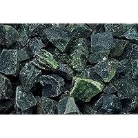 Fantasia Materials: 18 lbs Deep Green Serpentine Rough Stones from India