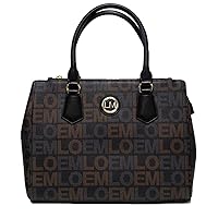 monogrammed signature shoulder Bag handbag zipper pockets designer inspired