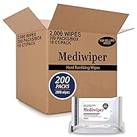 2000 Wipes Refreshing Wet Wipes Antibacterial Alcohol-Free Hand Wipes Travel Size | Travel Hand Sanitizer Wipes | 10 count, 200 pack