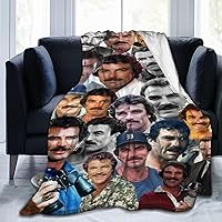 Blanket Tom Selleck Soft and Comfortable Wool Fleece Throw Blankets Gift for Sofa Office car Camping Yoga Travel Home Decoration Cozy