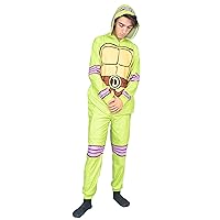 Teenage Mutant Ninja Turtles TMNT Halloween Costume Pajama Union Suit with Hood for Mens and Womens