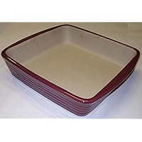 Pampered Chef Square Baker - Cranberry #1339