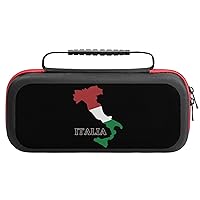 Italy Flag Map Funny Carrying Storage Case for Switch Protective Storage Bag Portable Travel Bag for Switch