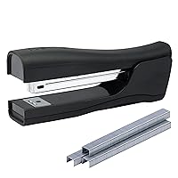 Office Eco-Friendly Dynamo 4 in 1 Standup Stapler, Includes 420 Staples, 20 Sheet Capacity, Integrated Pencil Sharpener, Staple Remover & Staple Storage, Black
