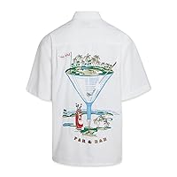 Bamboo Cay Men's Short Sleeve Par and Bar Casual Embroidered Woven Shirt