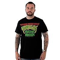 Teenage Mutant Ninja Turtles Mens T-Shirt | Mutant Mayhem Short Sleeve Black Movie Graphic Tee | TMNT Nostalgic 90s Apparel