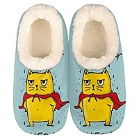 Pardick Funny Cat Cute Womens Slipper Comfy House Slippers Fuzzy Slippers Warm Non-Slip Slipper Socks Soft Cozy Sole Slippers for Indoor Home Bedroom