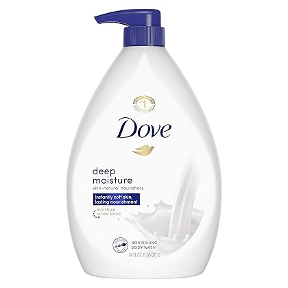 Dove Body Wash Pump For Dry Skin Deep Moisture Sulfate Free Moisturizing Bodywash 34 oz