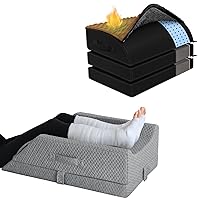 Adjustable Foot Rest Under Desk for Office Use and Leg Elevation Pillows for Swelling