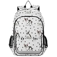 ALAZA Cute French Bulldog Backpack Daypack Bookbag