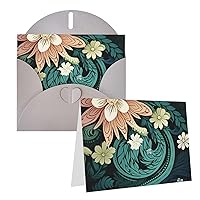 Birthday Cards With Envelopes Intricate Floral Pattern Wedding Cards Sympathy Cards Thinking Of You Cards Note Thank You Cards Blank Inside All Occasions Greeting Cards