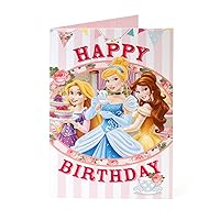 Disney princess happy birthday card