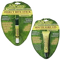 Relief Mouth Sore Gel and Insect Bite Relief Stick 1 Pack Each