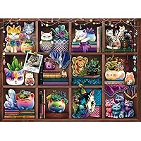 Ravensburger Cats and Succulents 500 Piece Jigsaw Puzzle for Adults - 12000874 - Handcrafted Tooling, Made in Germany, Every Piece Fits Together Perfectly
