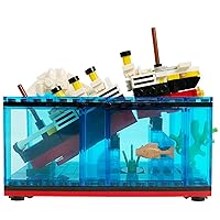 Titanic Sink and Break in Half Toy Building Blocks, Titanic Cruise Ship Model Toy, Titanic Model Ship Kit, Boat Bricks Kit 256 PCs