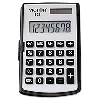 Victor 908 Standard Function Calculator, Black, 2.9
