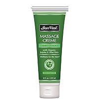 Organica Massage Creme, Professional Massage Therapy Cream with Certified Organic Ingredients for an Earth-Friendly Massage, Organic Jojoba Oil for Easy Glide, 8 oz. Tube