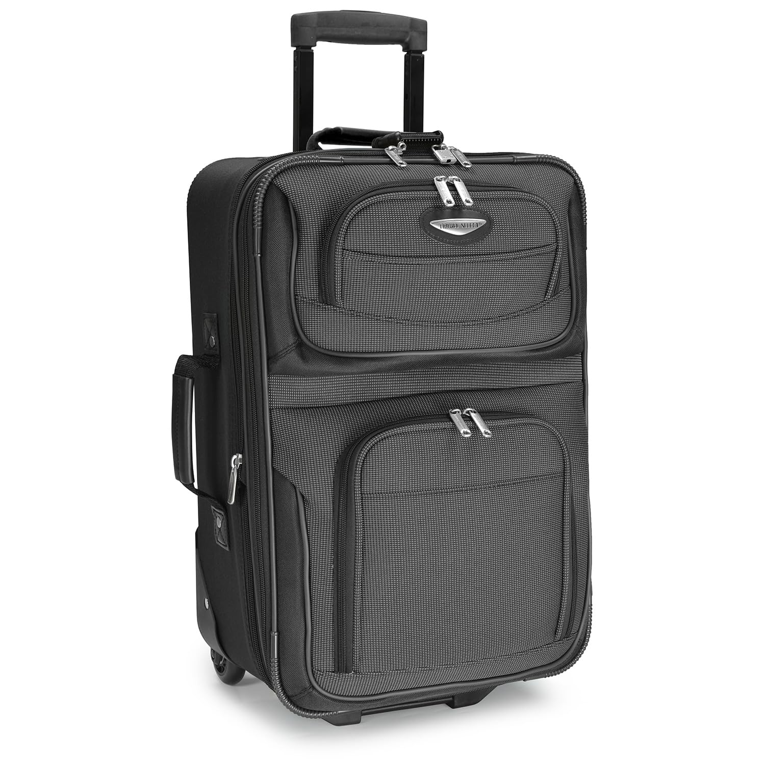 Travel Select Amsterdam Softside Expandable Rolling Luggage, TSA-Approved, Lightweight, Gray, Carry-on 21-Inch