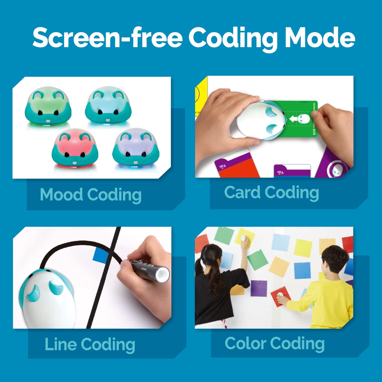 TOYTRON Coding Pet Milky, with Screen Free Mode and App Mode, Usable with Free Coding App - STEM Educational Toy for Problem Solving and Programming Practice - Age 8 + Years
