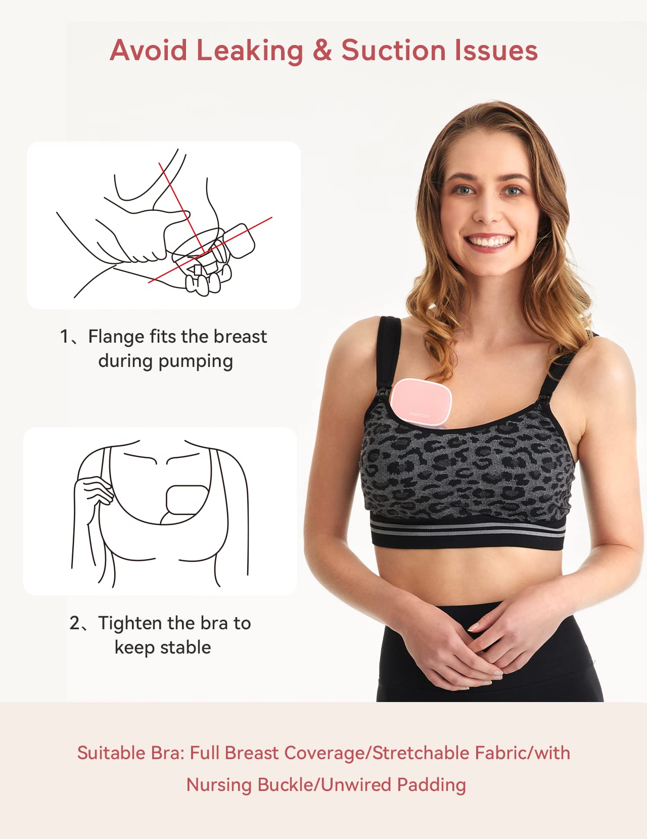  Momcozy S9 Wearable Breast Pump - Hands-Free Breast Pump with  2 Mode & 5 Levels, Portable Electric Wearable Breast Pump, Painless  Breastfeeding Breastpump Can Be Worn in-Bra, 24mm Pink : Baby