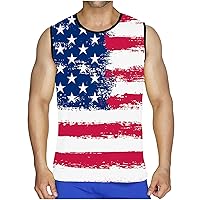 Mens 3D Print Tank Top Summer Casual Gym Tanks Novelty Graphic Workout Vest Muscle Fit Sleeveless Tee Shirt Tops
