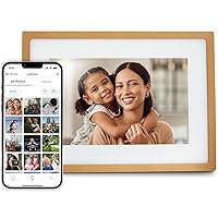 Skylight Digital Picture Frame - WiFi Enabled with Load from Phone Capability, Touch Screen Digital Photo Frame Display - Gifts for Mom, Preload Photos Before Gifting - 10 Inch Gold