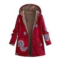 SNKSDGM Coats for Women Fleece Lined Fall Winter Full Zip Up Outdoor Cropped Cardigan Coat Utility Anoraks Coat