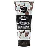 All Good Hand & Body Lotion | Moisturizing Organic Lotion for Dry Skin, Hands & Body | Essential Oils, Calendula, Cocoa Butter | Whipped Texture, Non-Greasy Body Butter, Vegan(Coconut)
