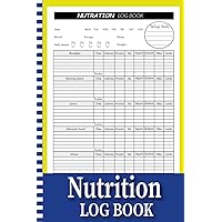 Nutrition Log Book: Control Your Calories, Carb, Protein, Fat, Sugar, Sodium, Protien and Fiber Intake in Your Food & Meals