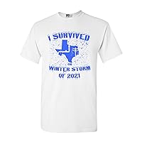Texas I Survived The Winter Storm of 2021 DT Adult T-Shirt Tee