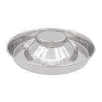 Fuzzy Puppy Feeding Bowls for Litters of Puppies: Welping Dishes for Weaning Puppies & Kittens, Wide Non-Tip Base Puppy Feeder, Also a Great Adult Dog Bowl Slow Feeder | Stainless Steel, 11