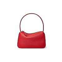 Small Leather Shoulder Bag For Women Luxury Clutch Tote Purse With Zipper Closure