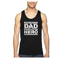 Men's Dad Protector Hero Father's Day Tank-Top