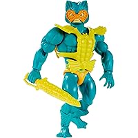 Masters of the Universe Origins Action Figure, Mer-Man Collectible, MOTU Ocean Warlord Villain, 16 Posable Joints, 5.5 Inch with Accessories